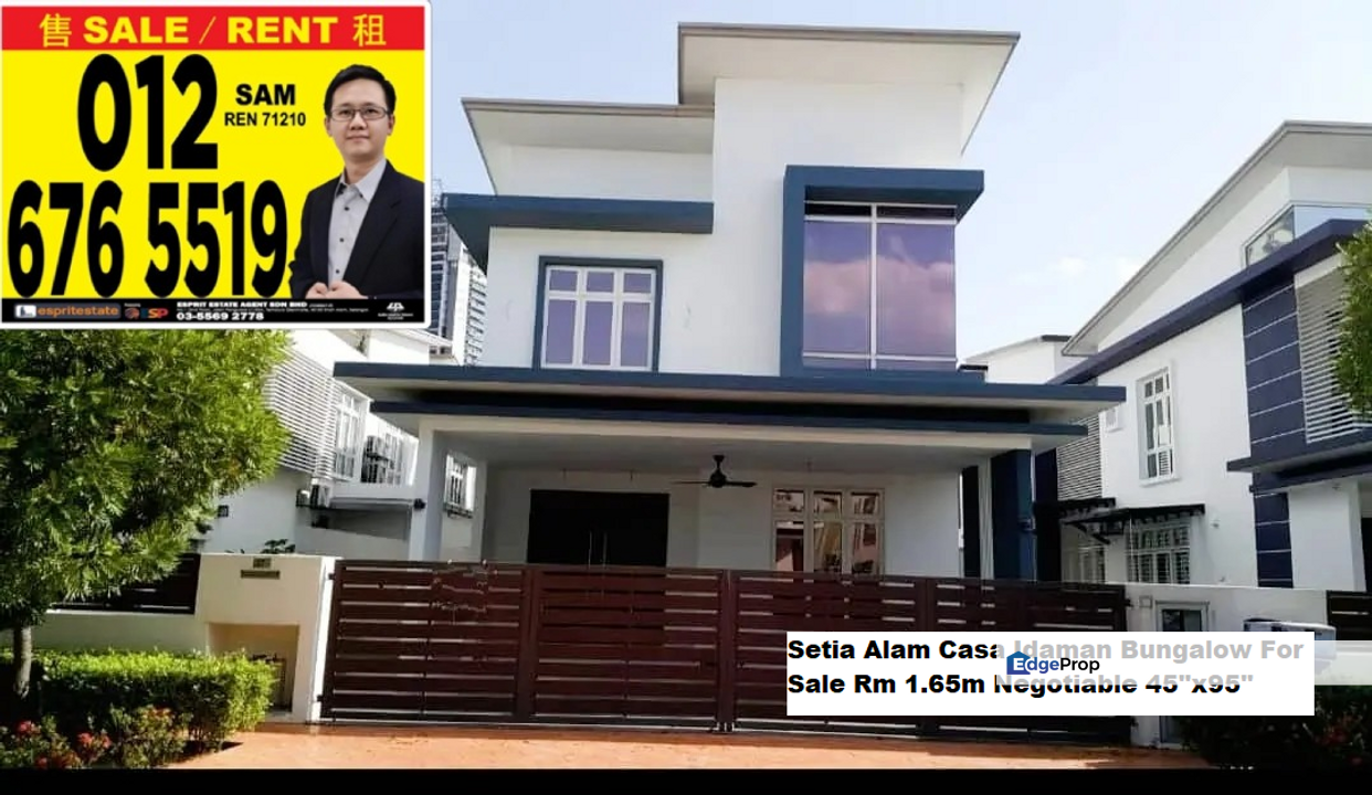 Setia Alam Casa Idaman Bungalow For Sale Urgent Sale Negotiable, Selangor, Setia Alam/Alam Nusantara