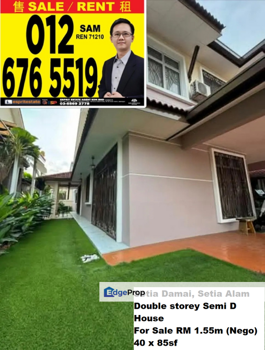 Setia Damai Setia Alam Double Storey Semi D House For Sale Negotiable, Selangor, Setia Alam/Alam Nusantara