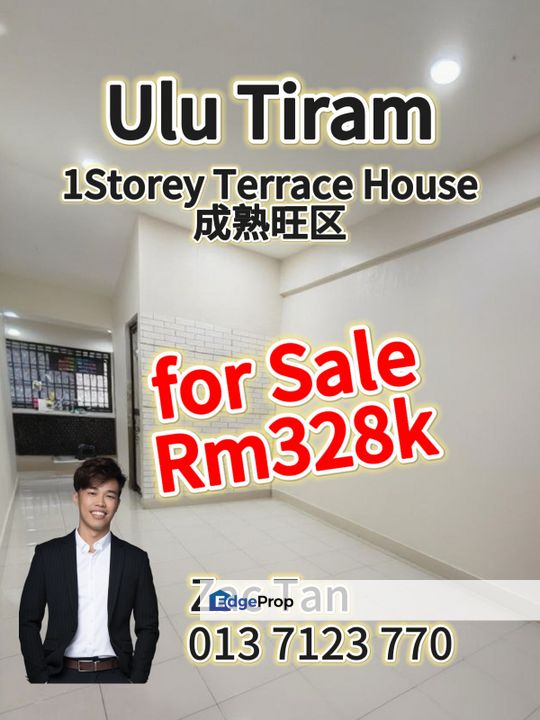 Ulu Tiram 1Storey House for Sale‼️, Johor, Ulu Tiram