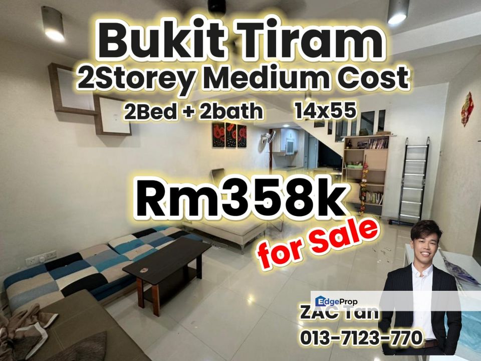 Bukit Tiram 2Storey Medium Cost House for Sale, Johor, Ulu Tiram