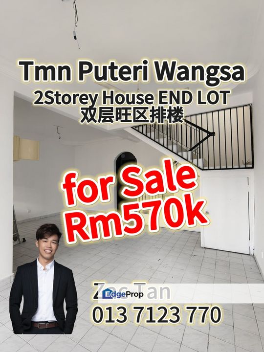 Puteri Wangsa 2Storey House END LOT for Sale‼️, Johor, Ulu Tiram