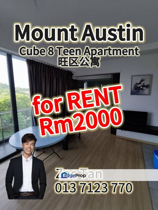 Mount Austin Cube 8 Teen Aparment for RENT‼️, Johor, Johor Bahru