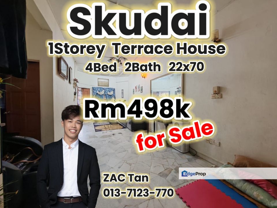 Skudai 1Storey Terrace House for Sale‼️, Johor, Skudai