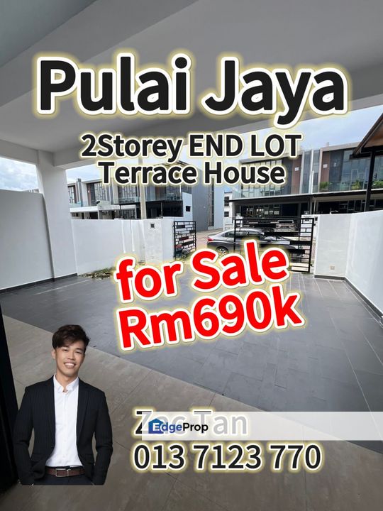 Pulai Jaya 2Storey END Lot House for Sale‼️, Johor, Kangkar Pulai