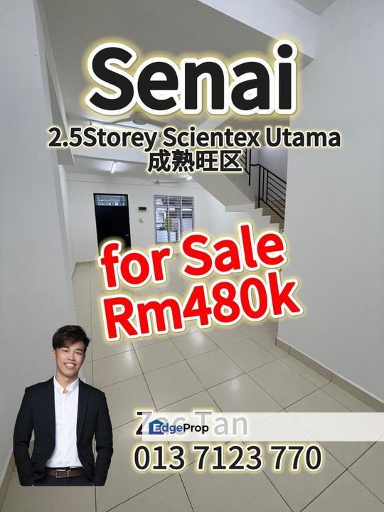 Senai Scientex Utama 2.5Storey House for Sale‼️, Johor, Senai