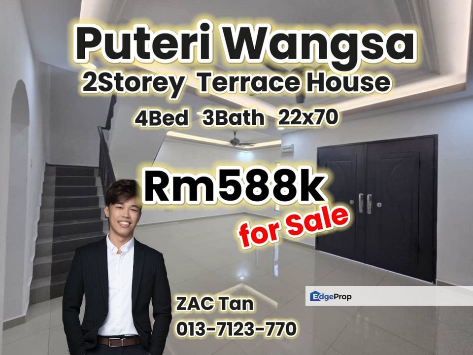 Puteri Wangsa 2Storey House for Sale‼️, Johor, Ulu Tiram