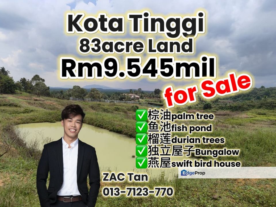 Kota Tinggi 83acre Land for Sale‼️, Johor, Kota Tinggi