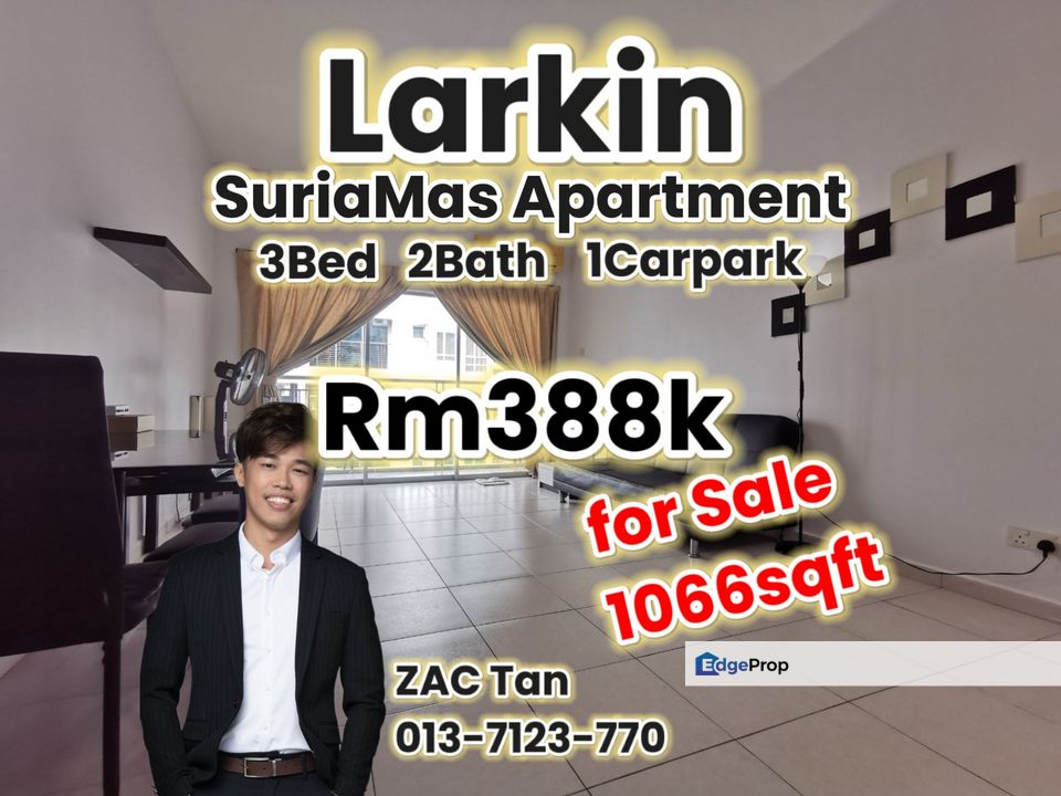 Larkin Suriamas Apartment for Sale‼️, Johor, Johor Bahru