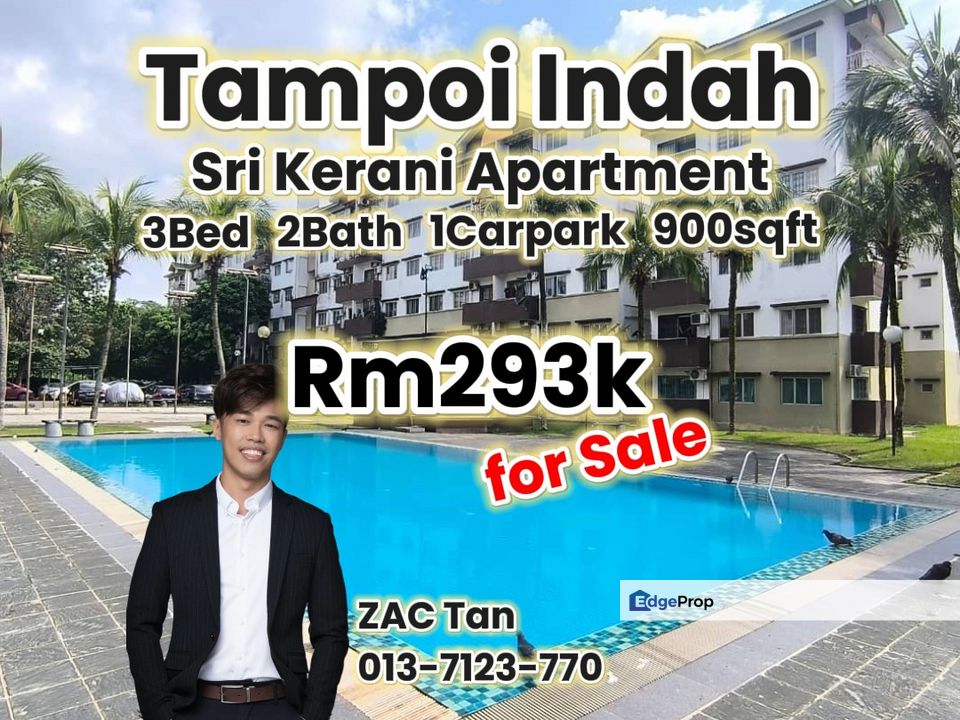 Tampoi Indah Sri Kerani Apartment for Sale‼️, Johor, Tampoi