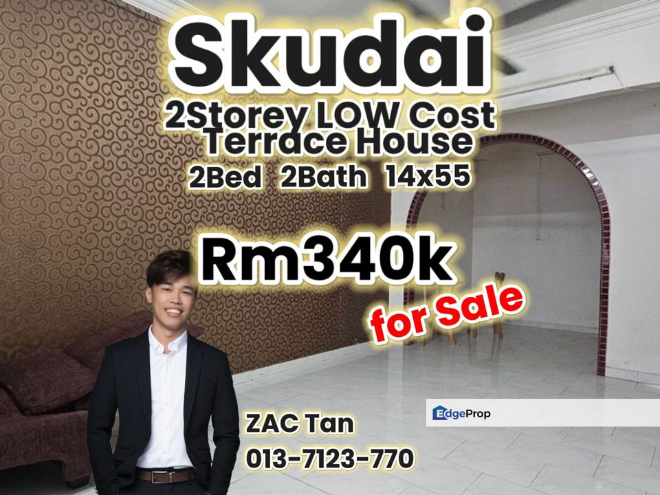 Skudai Damai jaya 2Storey LOw Cost for Sale‼️, Johor, Skudai