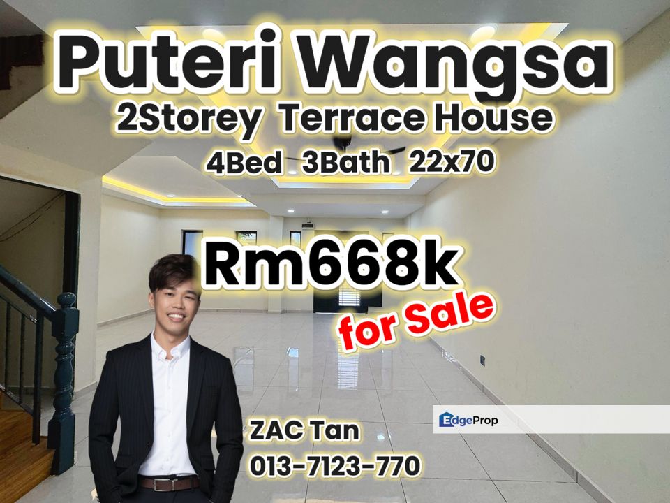 Puteri Wangsa 2Storey House for Sale‼️, Johor, Ulu Tiram