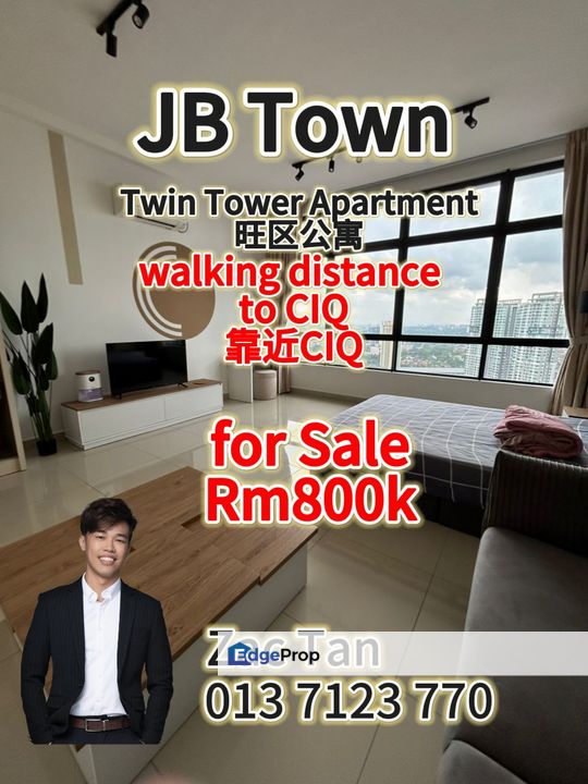 Twin Tower Bukit Chagar Studio for Sale‼️, Johor, Johor Bahru