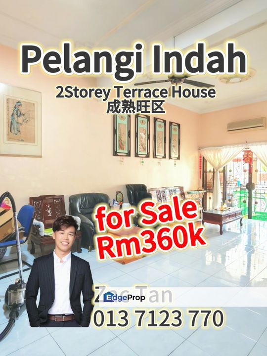 Pelangi Indah 2Storey House for Sale‼️, Johor, Ulu Tiram
