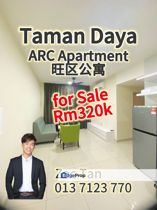 Taman Daya ARC Apartment for Sale‼️成熟商业区‼️, Johor, Johor Bahru