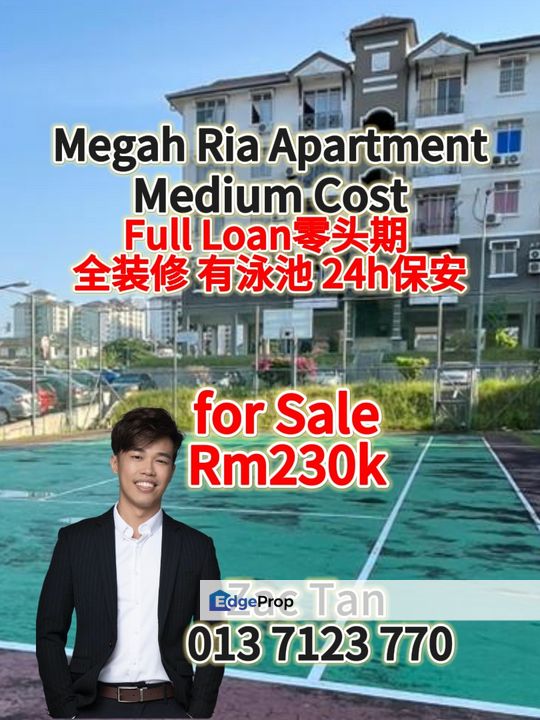 Megah Ria Medium Cost Apartment for Sale‼️, Johor, Masai