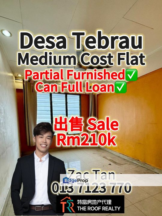 Desa Tebrau Medium Cost Flat for Sale‼️, Johor, Johor Bahru