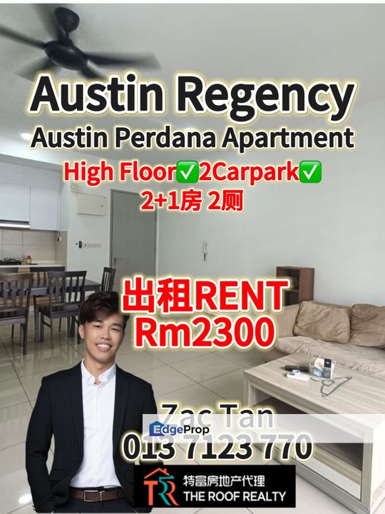 Austin Regency Apartment for Rent‼️, Johor, Johor Bahru