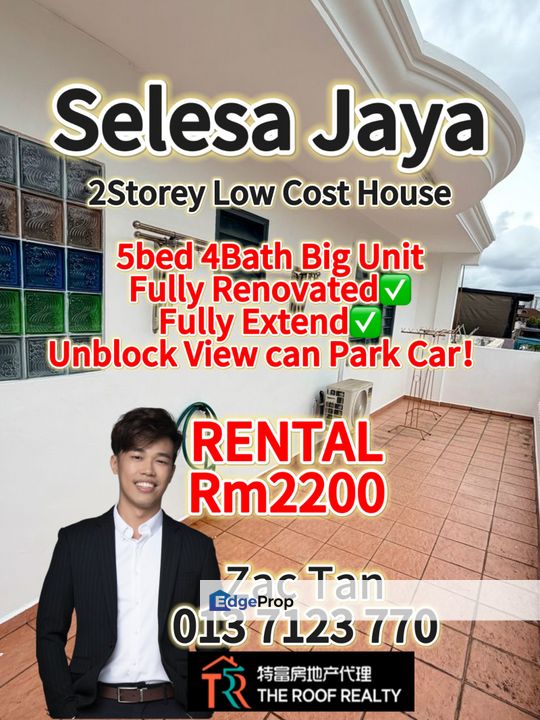 Selesa Jaya 2Storey Low Cost House for REnT, Johor, Skudai