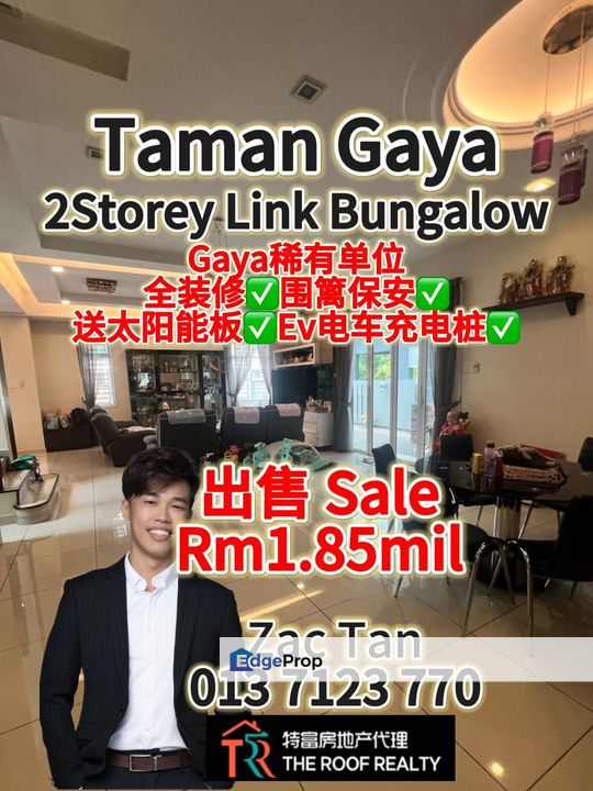 Taman Gaya 2Storey Link Bungalow for Sale‼️, Johor, Ulu Tiram