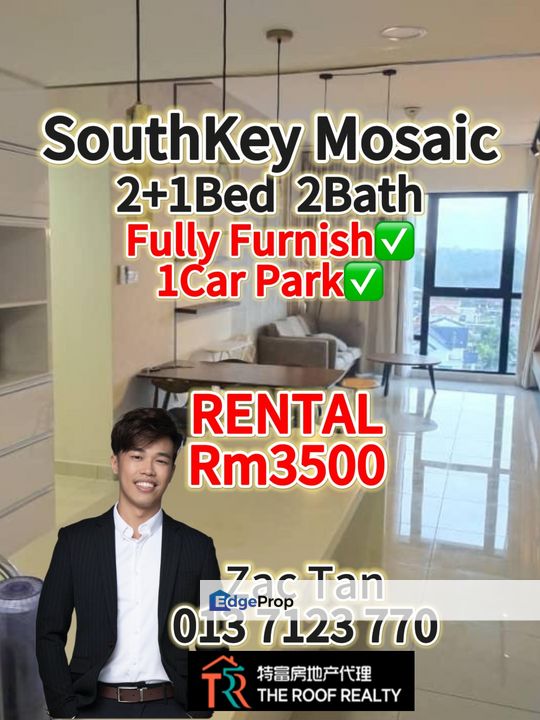 SouthKey Mosaic Apartment for RENT‼️, Johor, Johor Bahru