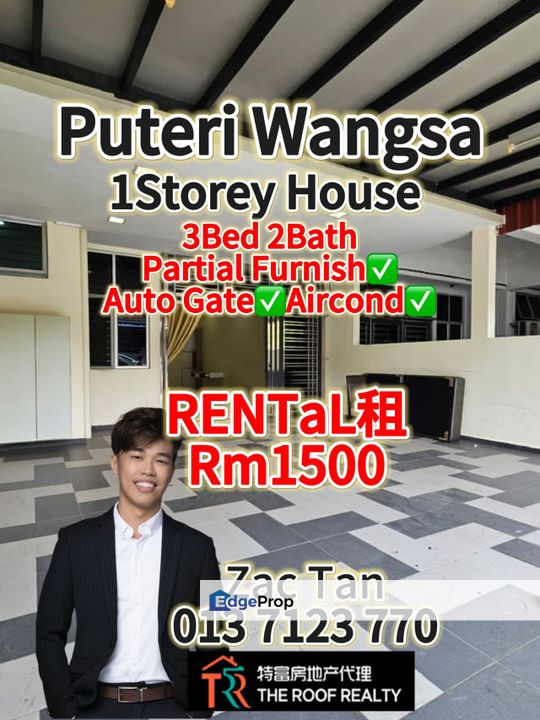 Puteri wangsa Renovated 1Storey House for RENT‼️, Johor, Ulu Tiram