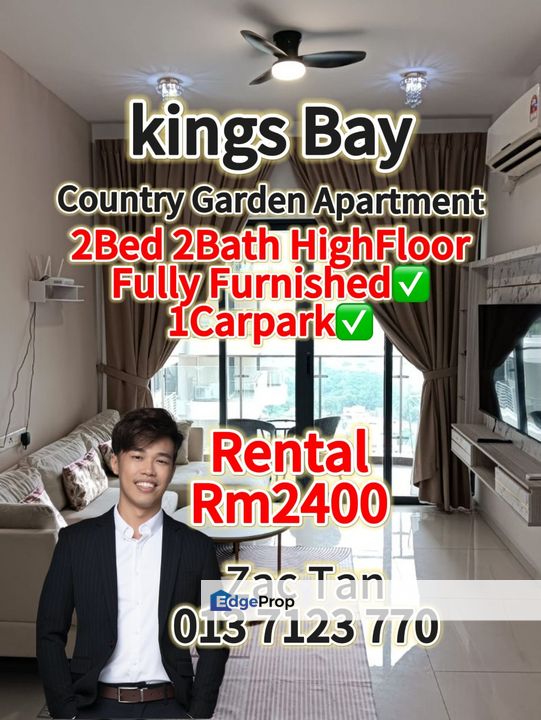 Kings Bay Country Garden Apartment for RENT‼️, Johor, Johor Bahru