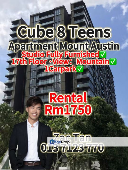 Cube 8 Teens Studio For Rent‼️, Johor, Johor Bahru