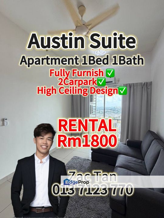 Austin Suites Apartment for RENT‼️, Johor, Johor Bahru