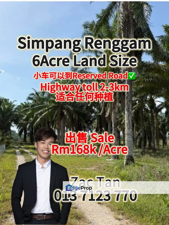 Simpang Renggam Land for Sale‼️, Johor, Kluang