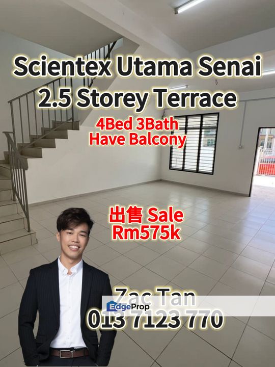 Scientex Utama 2.5Storey House for Sale‼️, Johor, Senai