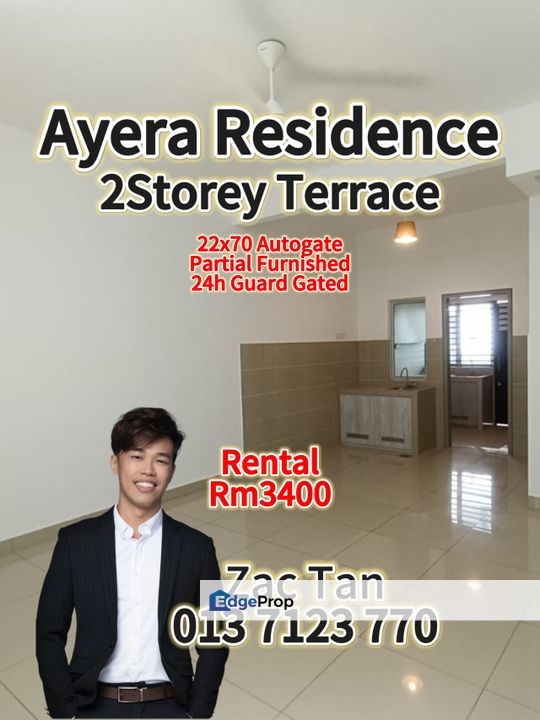 Ayera Residence 2Storey Terrace For Rent‼️, Johor, Masai