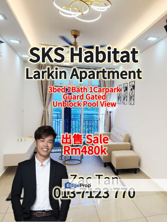 Sks Habitat Larkin Apartment for Sale‼️, Johor, Johor Bahru