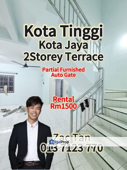 Kota Jaya 2Storey Terrace for Rent‼️, Johor, Kota Tinggi