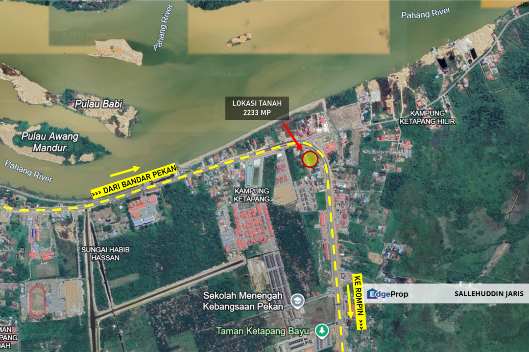 [FREEHOLD] TANAH LOT BANGLO KETAPANG HILIR, PEKAN, Pahang, Pekan