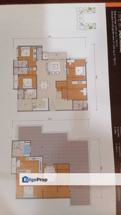 Stunning Penthouse at 8 Petaling Condominium – 3,767 sq.ft Sri Petaling, Kuala Lumpur, Bandar Baru Sri Petaling