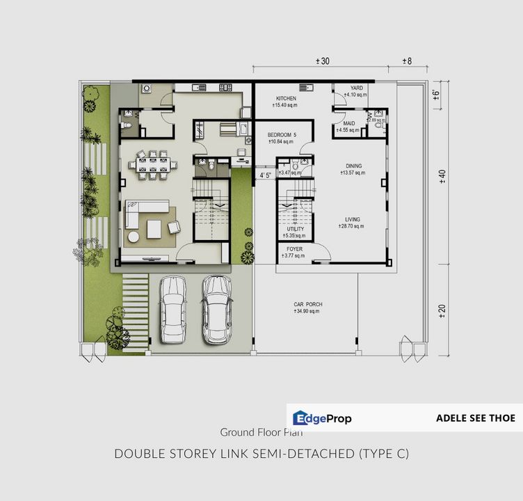 Taman Hijauan Hills Simpang Ampat Double Storey Semi Detached for sale, Penang, Simpang Ampat