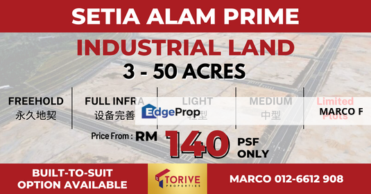 [ Limited Plots - Fast Take Up ] Setia Alam Prime Industrial Park @ Setia Alam, Klang, Shah Alam, Selangor, Shah Alam