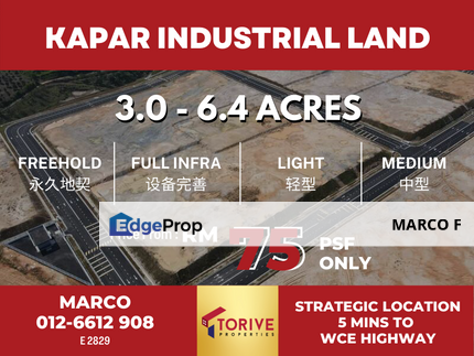 [ Next Industrial Hot Spot ] Kapar Industrial Hub, JLN Kapar, Meru, Klang, Selangor, Kapar 