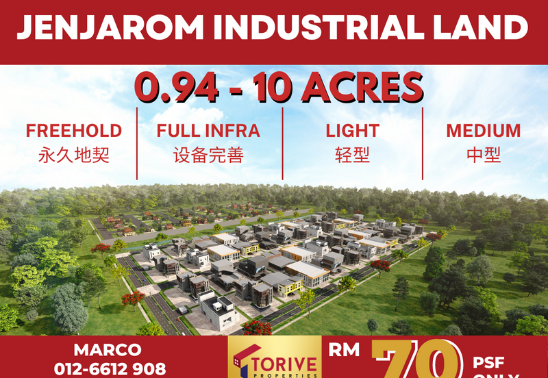 [ Early Bird-Selling Fast ] Wisdom Industrial Park Jenjarom, Telok Panglima Garang, Port Klang, Banting