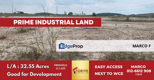 [ 32.55 Acres | Good for Development ] Industrial Land For Sale @ Bukit Kapar, Meru, Klang, Selangor, Klang
