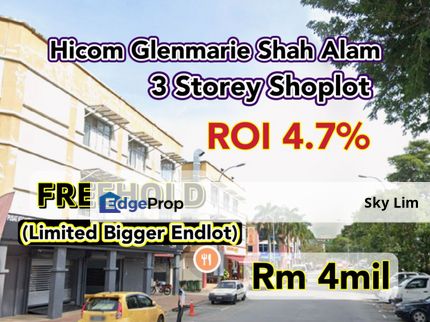 Hicom Glenmarie Shah Alam  @ 3 Storey Shoplot For Sale, Selangor, Shah Alam