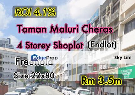 Taman Maluri Cheras @ Endlot 4 Storey Shop, Kuala Lumpur, Cheras