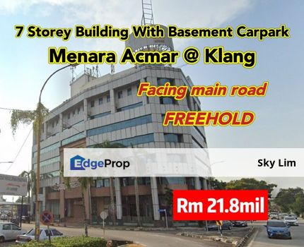 Menara Acmar Klang @ 7 Storey Building With Basement Carpark For Sale, Selangor, Klang