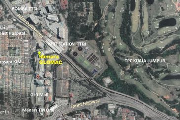 Menara Glomac short walk to MRT station