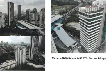 Menara Glomac short walk to MRT station