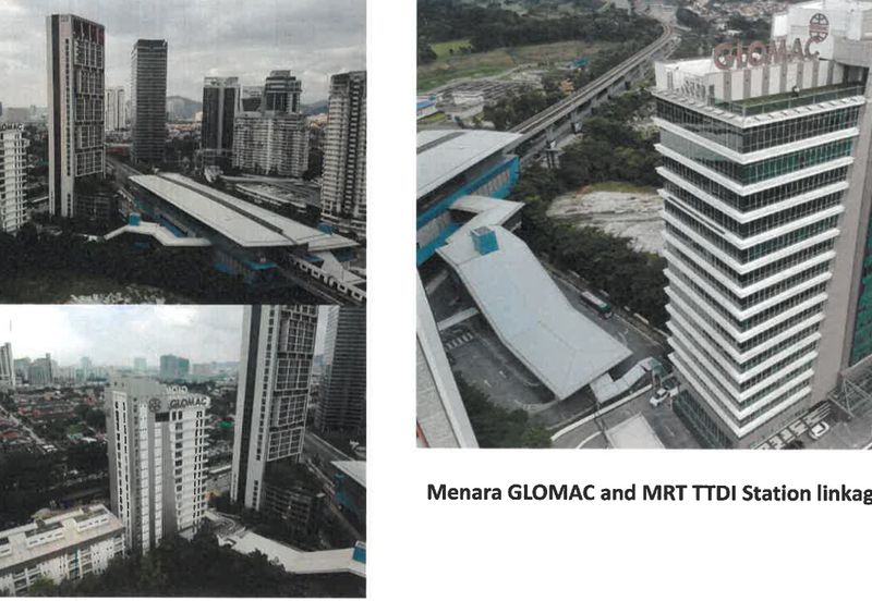 Menara Glomac short walk to MRT station