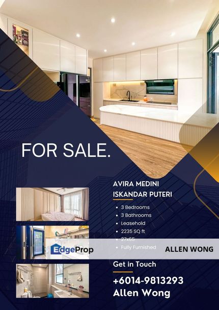 Avira Medini Fully Renovated Endlot Unblocked Garden View & Move-In Ready!, Johor, Nusajaya