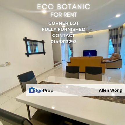 Eco Botanic Gem! Corner Lot with Garden View & Fully Furnished Luxury, Johor, Nusajaya