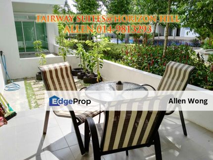 🏢 Corner Lot with Garden Balcony at Fairway Suites, Horizon Hills! 3 Bed, 2 Bath, Partly Furnished, 1206 sq.ft – Walking Distance to Shops , Johor, Horizon Hills