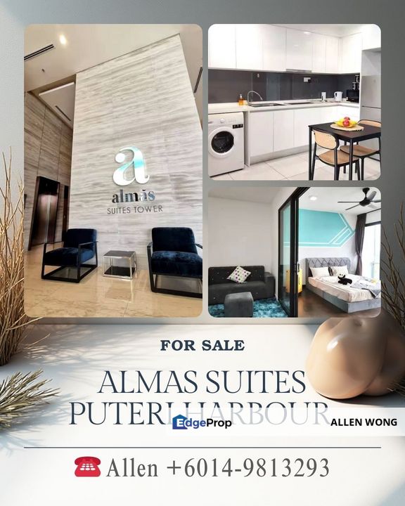 Almas Suites Studio @ Puteri Harbour – Unit Below Bank Value, Johor, Kota Iskandar